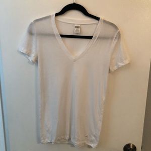 NEVER WORN- White Victoria Secret T Shirt